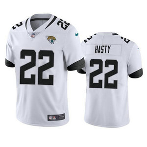 Nike Jacksonville Jaguars #22 JaMycal Hasty White Vapor Untouchable Authentic Stitched NFL Jersey