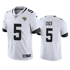 Nike Jacksonville Jaguars #5 Andre Cisco White Vapor Untouchable Authentic Stitched NFL Jersey