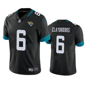 Nike Jacksonville Jaguars #6 Chris Claybrooks Black Vapor Untouchable Authentic Stitched NFL Jersey