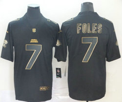 Nike Jacksonville Jaguars #7 Nick Foles Black Gold Vapor Untouchable Authentic Stitched NFL jersey