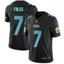 Nike Jacksonville Jaguars #7 Nick Foles Black Impact Vapor Untouchable Authentic stitched NFL jersey