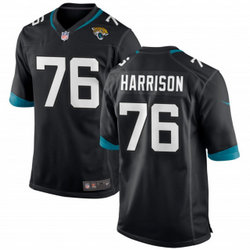 Nike Jacksonville Jaguars #76 Anton Harrison Black Vapor Untouchable Authentic Stitched NFL Jersey