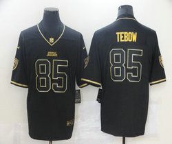 Nike Jacksonville Jaguars #85 Tim Tebow Black Gold Authentic Stitched NFL Jersey