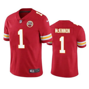 Nike Kansas City Chiefs #1 Jerick McKinnon Red Vapor Untouchable Authentic Stitched NFL Jersey
