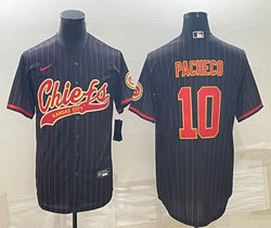 Nike Kansas City Chiefs #10 Isiah Pacheco Black stripe Joint Authentic stitched baseball jersey