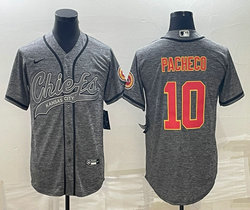 Nike Kansas City Chiefs #10 Isiah Pacheco Hemp grey Joint Authentic stitched baseball jersey