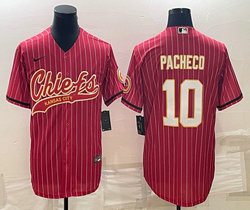 Nike Kansas City Chiefs #10 Isiah Pacheco Red stripe Joint Authentic stitched baseball jersey