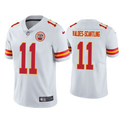 Nike Kansas City Chiefs #11 Marquez Valdes-Scantling White Vapor Untouchable Authentic Stitched NFL Jersey