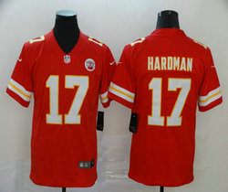 Nike Kansas City Chiefs #17 Mecole Hardman Red Vapor Untouchable Authentic stitched NFL jersey