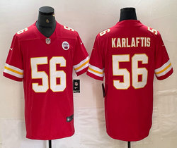 Nike Kansas City Chiefs #56 George Karlaftis Red Vapor Untouchable Authentic Stitched NFL Jersey