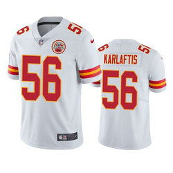 Nike Kansas City Chiefs #56 George Karlaftis White Vapor Untouchable Authentic stitched NFL jersey