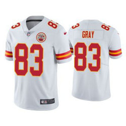 Nike Kansas City Chiefs #83 Noah Gray White Vapor Untouchable Authentic stitched NFL jersey