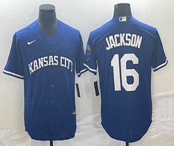 Nike Kansas City Royals #16 Andrew Benintendi Blue Game Authentic Stitched MLB jersey