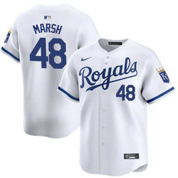 Nike Kansas City Royals #48 Alec Marsh White 2024 Game Authentic Stitched MLB Jersey