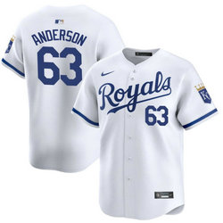 Nike Kansas City Royals #63 Nick Anderson White 2024 Game Authentic Stitched MLB Jersey