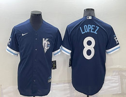 Nike Kansas City Royals #8 Nicky Lopez 2022 City Game Authentic stitched MLB jersey