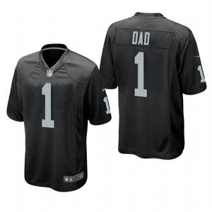 Nike Las Vegas Raiders #1 Dad Black 2021 Fathers Day Authentic Stitched NFL Jersey