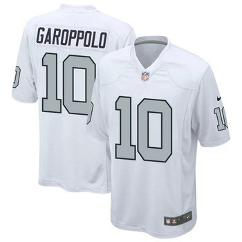 Nike Las Vegas Raiders #10 Jimmy Garoppolo White Rush Vapor Untouchable Authentic Stitched NFL Jersey.jpg