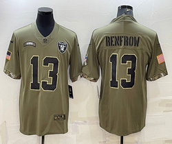 Nike Las Vegas Raiders #13 Hunter Renfrow 2022 Salute To Service Authentic Stitched NFL jersey