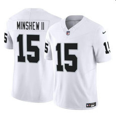 Nike Las Vegas Raiders #15 Gardner Minshew II White F.U.S.E Authentic Stitched NFL Jersey