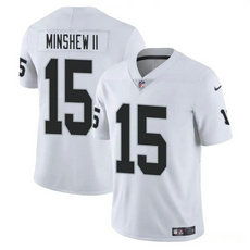 Nike Las Vegas Raiders #15 Gardner Minshew II White Vapor Untouchable Authentic Stitched NFL Jersey