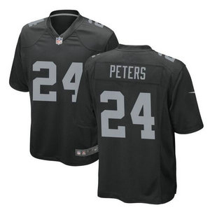 Nike Las Vegas Raiders #24 Marcus Peters Black Vapor Untouchable Authentic Stitched NFL Jersey