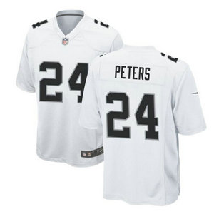 Nike Las Vegas Raiders #24 Marcus Peters White Vapor Untouchable Authentic Stitched NFL Jersey