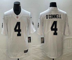 Nike Las Vegas Raiders #4 Aidan O'Connell White Vapor Untouchable Authentic Stitched NFL Jersey