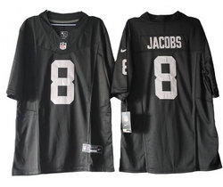 Nike Las Vegas Raiders #8 Josh Jacobs Black 2023 F.U.S.E Vapor Untouchable Stitched Football Jersey