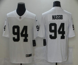 Nike Las Vegas Raiders #94 Carl Nassib White Vapor Authentic stitched NFL jersey