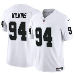 Nike Las Vegas Raiders #94 Christian Wilkins White F.U.S.E Authentic Stitched NFL Jersey