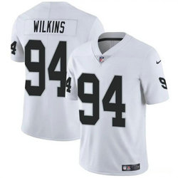 Nike Las Vegas Raiders #94 Christian Wilkins White Vapor Untouchable Authentic Stitched NFL Jersey