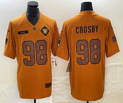 Nike Las Vegas Raiders #98 Maxx Crosby 2023 Brown Salute To Service Authentic Stitched NFL Jersey