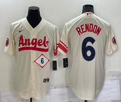 Nike Los Angeles Angels of Anaheim #6 Anthony Rendon Cream 6 in front City Game Authentic stitched MLB jersey.jpg