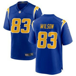 Nike Los Angeles Chargers #83 Pokey Wilson Royal Vapor Untouchable Authentic Stitched NFL Jersey
