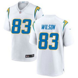 Nike Los Angeles Chargers #83 Pokey Wilson White Vapor Untouchable Authentic Stitched NFL Jersey