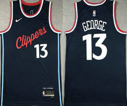Nike Los Angeles Clippers #13 Paul George Navy 2023 Authentic Stitched NBA jersey