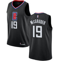 Nike Los Angeles Clippers #19 Rodney McGruder Black Game Authentic Stitched NBA jersey