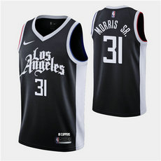 Nike Los Angeles Clippers #31 Marcus Morris Sr. 2020-21 City With Advertising Authentic Stitched NBA jersey