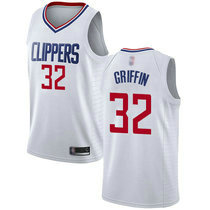 Nike Los Angeles Clippers #32 Blake Griffin White Ciity Game Authentic Stitched NBA jersey