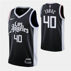 Nike Los Angeles Clippers #40 Ivica Zubac 2020-21 City With Advertising Authentic Stitched NBA jersey