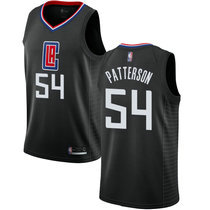 Nike Los Angeles Clippers #54 Patrick Patterson Black Game Authentic Stitched NBA jersey