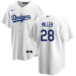 Nike Los Angeles Dodgers #28 Bobby Miller White Game Authentic Stitched MLB Jersey