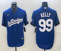 Nike Los Angeles Dodgers #99 Joe Kelly Blue City Game Authentic Stitched MLB Jersey
