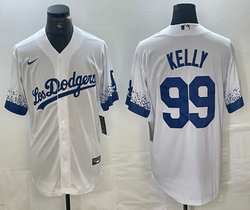 Nike Los Angeles Dodgers #99 Joe Kelly White City Game Authentic Stitched MLB Jersey