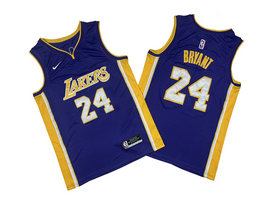 Nike Los Angeles Lakers #24 Kobe Bryant Blue Authentic Stitched NBA jerseys