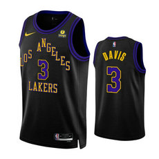 Nike Los Angeles Lakers #3 Anthony Davis 2024 Black City Stitched NBA Jersey