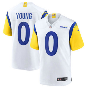 Nike Los Angeles Rams #0 PByron Young White Vapor Untouchable Authentic Stitched NFL Jersey