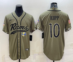 Nike Los Angeles Rams #10 Cooper Kupp 2022 Salute To Service Joint Authentic Stitched baseball jersey