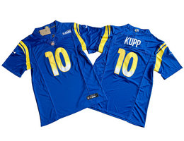Nike Los Angeles Rams #10 Cooper Kupp Blue 2023 F.U.S.E. Authentic Stitched NFL Jersey